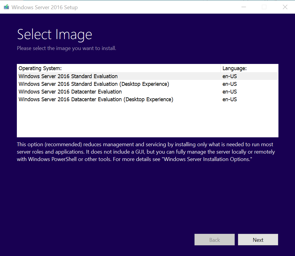 server 2016 standard download