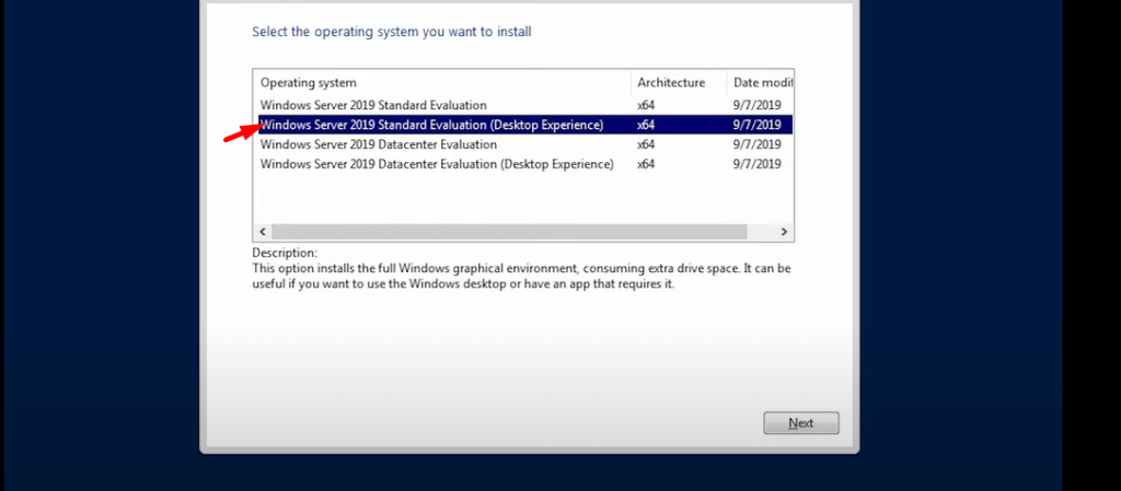 server 2019 install