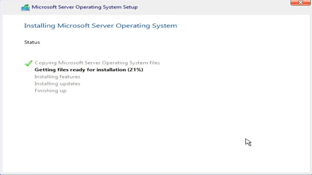 server 2022 installing